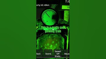 Ghost train showcase at night