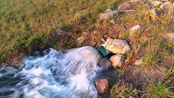 Pond water exit, overflow pipe