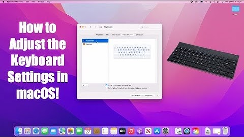 How to Adjust the Keyboard Settings in macOS