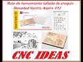 Ruta de herramienta tallado de croquis "Novedad Vectric Aspire V12"