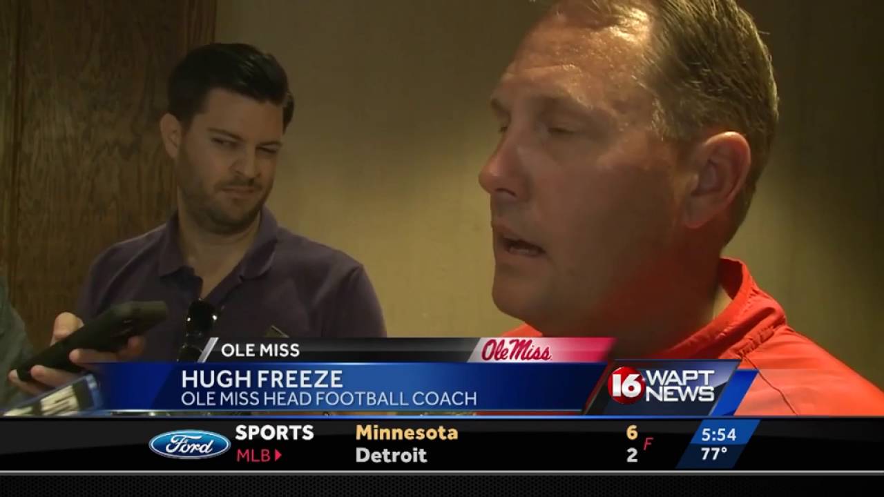 Hugh Freeze discusses faith and defense of his program