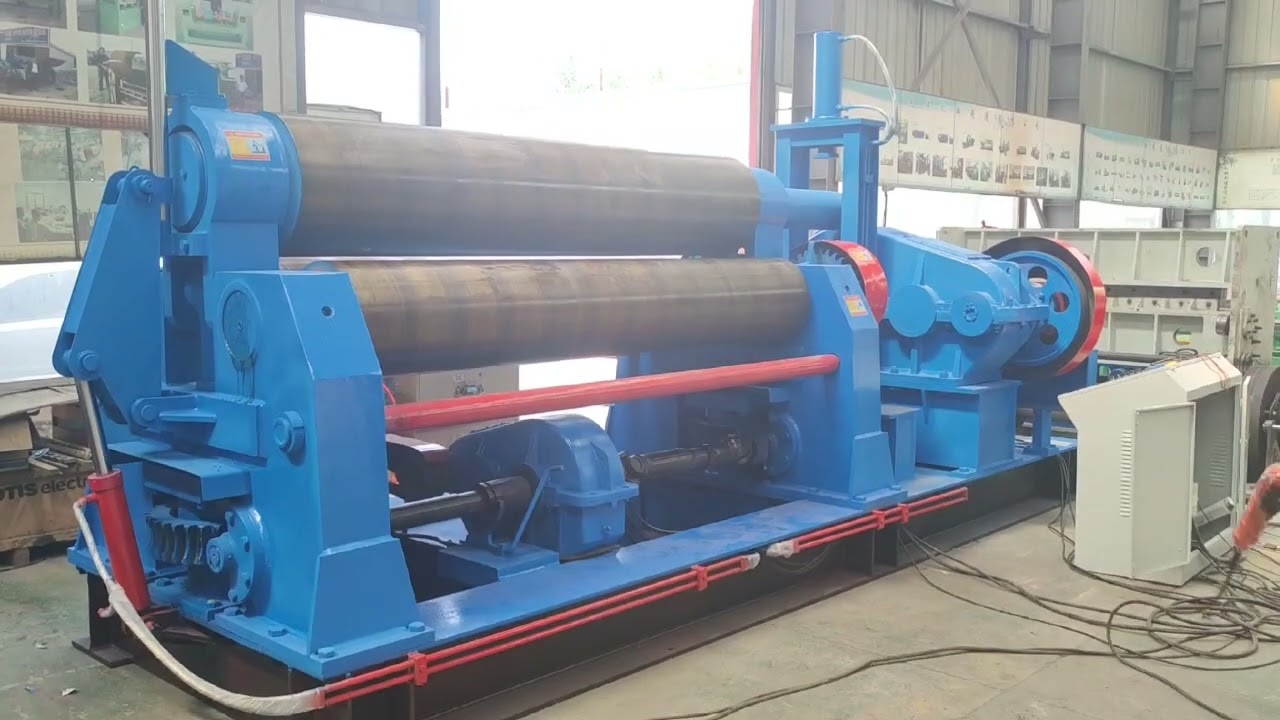 W11 40x2500mm fully automatic mechanical 3-roller rolling machine