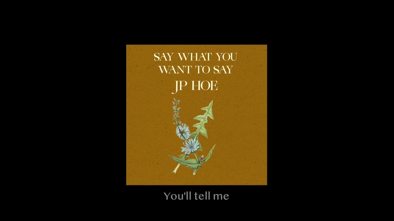JP Hoe - Say What You Want To Say - Lyric Video