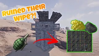 How A Grenade Ruined Their Wipe! - Rust Console Edition
