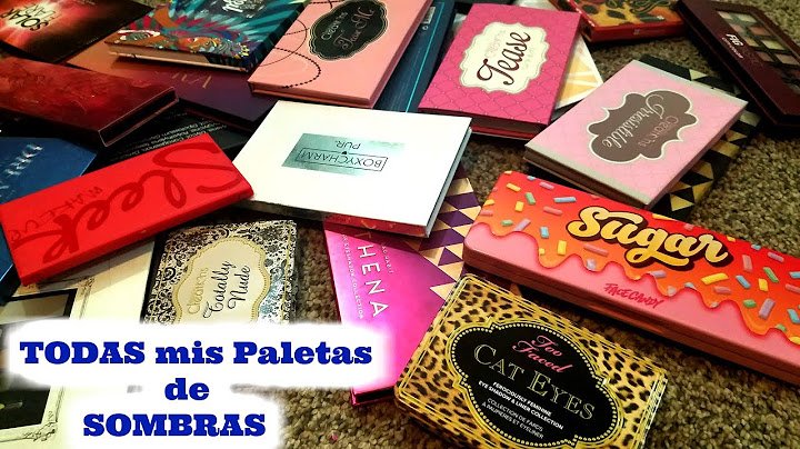 Todas mis Paletas de SOMBRAS 2018 Damarismakeup