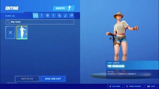 The renegade dance leak fortnite