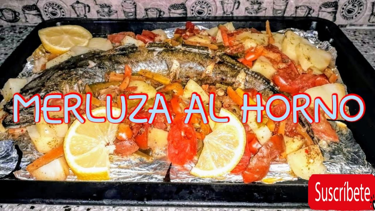 PESCADO AL HORNO En Papel AluminioCon Verduras Y Limón En Pocos