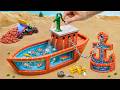 Science Project | Builds a Mini Yacht-Shaped Fish Tank with Brick and Cement