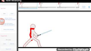 StickNodes-front flip Test with LightSaber