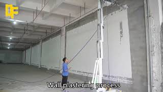 DafangAI -DF062 Wall Finishing Robot Project Demonstration of Wall Grinding, Plastering and Painting