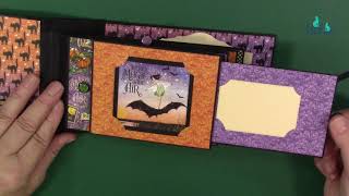 Walk Through of the Mini Halloween Album (CoolKatzCraft Ltd) using Graphic 45 'Midnight Tales'