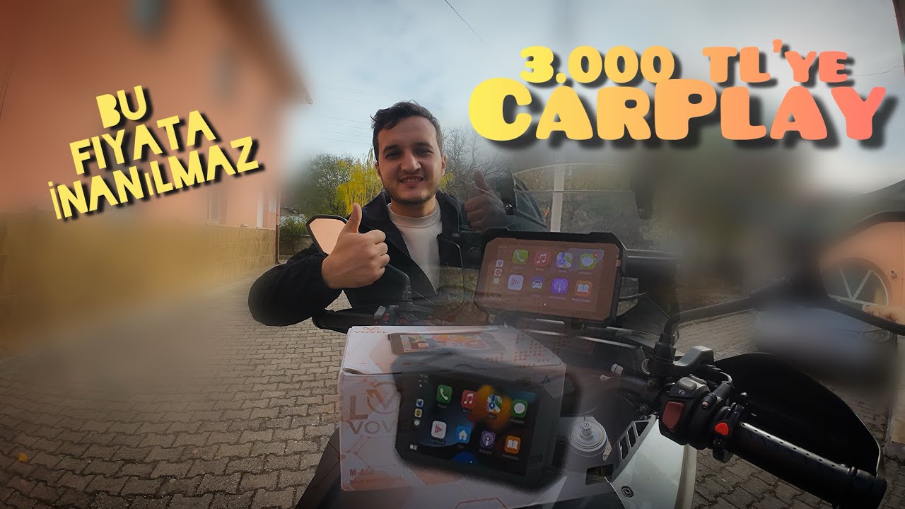 3.000 TL’ye CarPlay mı olur ? | Motosiklet Navigasyon Montajı