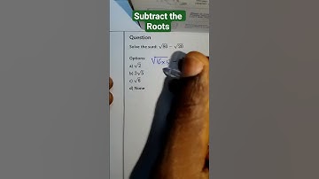 Subtract the Roots #highschoolmath #maths #mathproblem #basicproblems