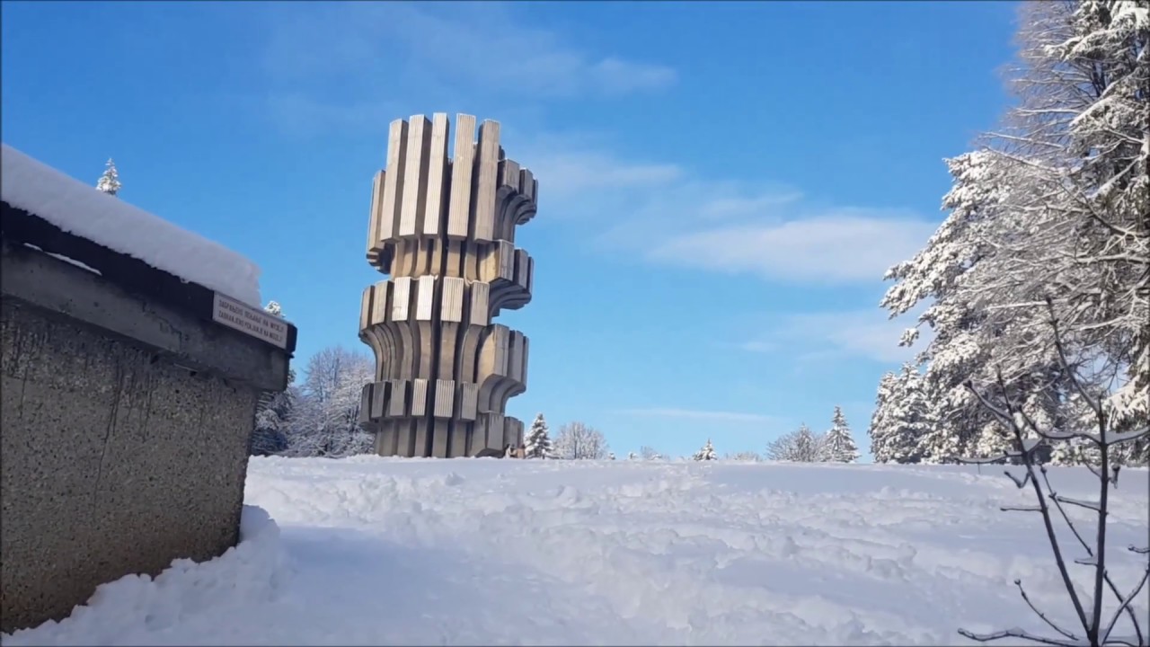 WW2 Monument of Revolution on Mountain Kozara