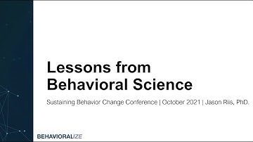 Lessons from Behavioral Science