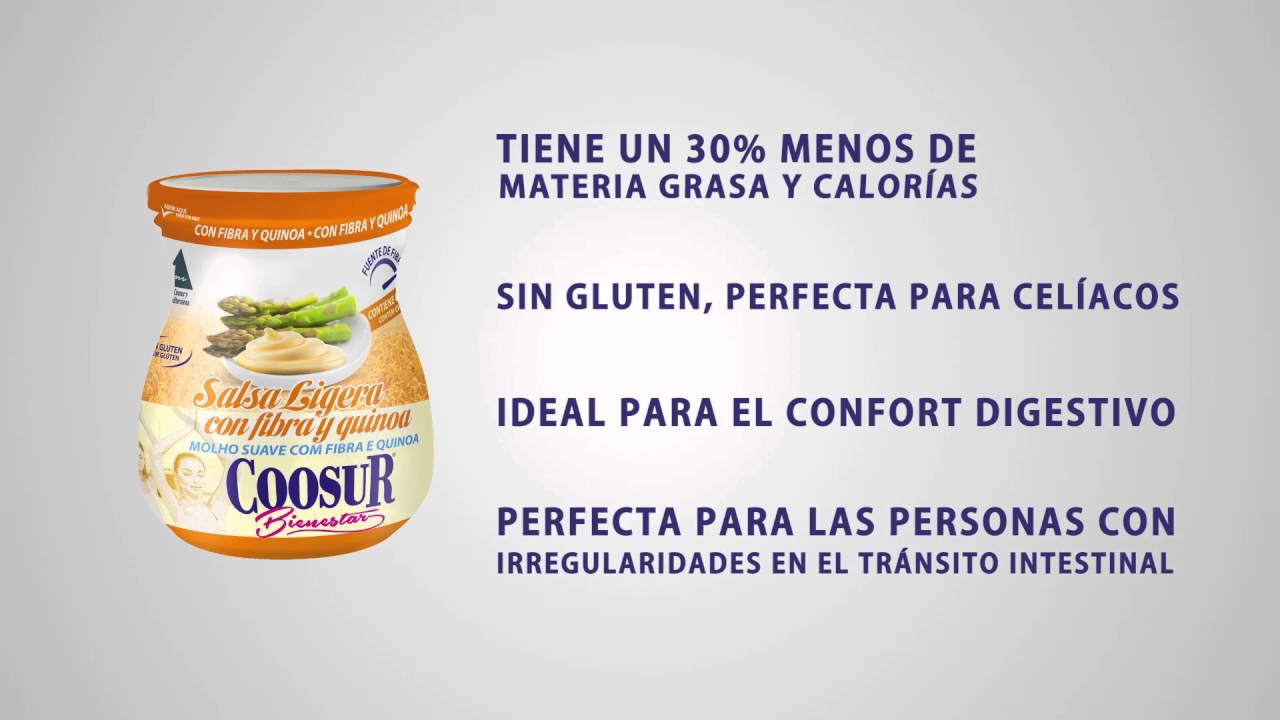 Salsa ligera Coosur Bienestar de fibra y quinoa
