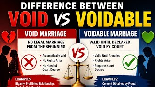 Void vs Voidable Marriage (Section 11 & 12) | Easy Explanation