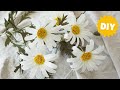 (ENG)/How to make paper flower/daisy/free template-종이로 만드는 데이지꽃/집에서 힐링하고 싶을때/페이퍼플라워만들기/무료도안