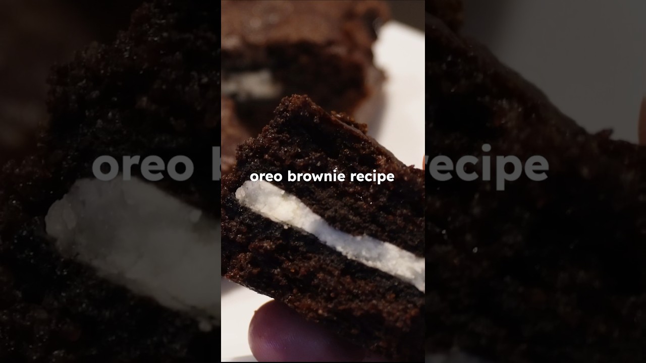 Oreo Stuffed Brownies Recipe 