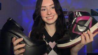 ASMR my shoe collection 👟 (tapping + scratching)