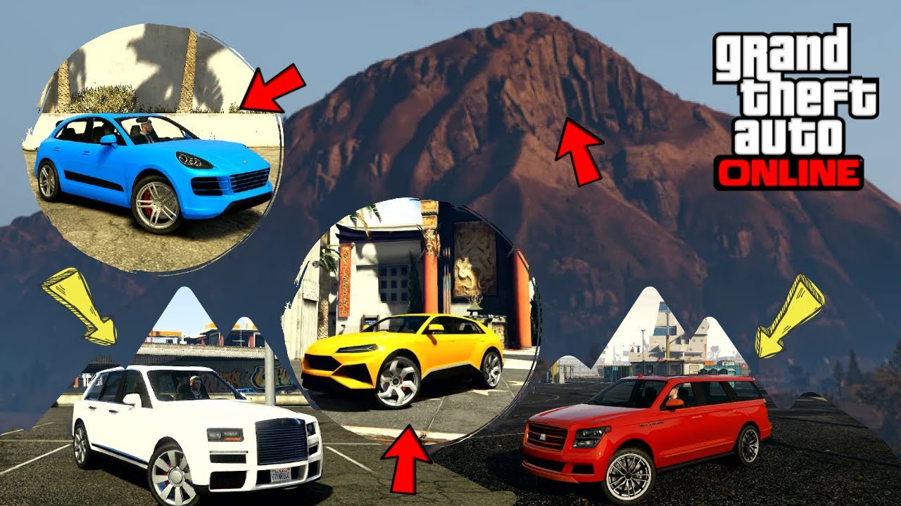 ¡CHOQUES IMPACTANTES de SUV en el Monte Chiliad GTA V
