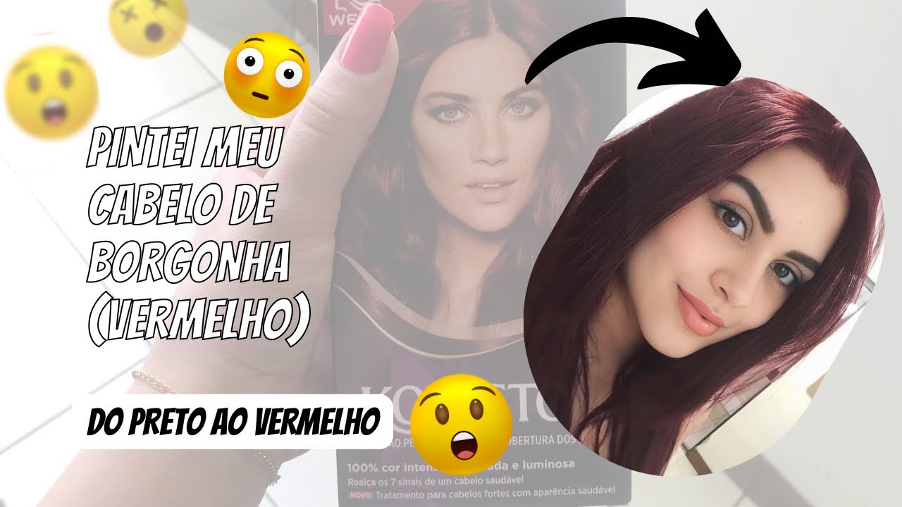PINTEI MEU CABELO - KOLESTON BORGONHA 4.6 ( VERMELHO )