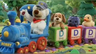Learn the ABC Alphabet with Bobby & Bouba | ABC Train | Animals & Fruits for Kids