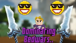Dominating Bedwars|#blockmango#bedwars#skyblock