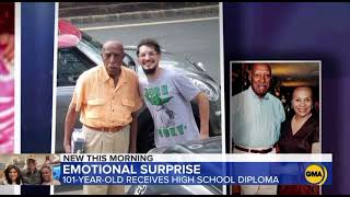 This 101-year-old man finally received his high school diploma