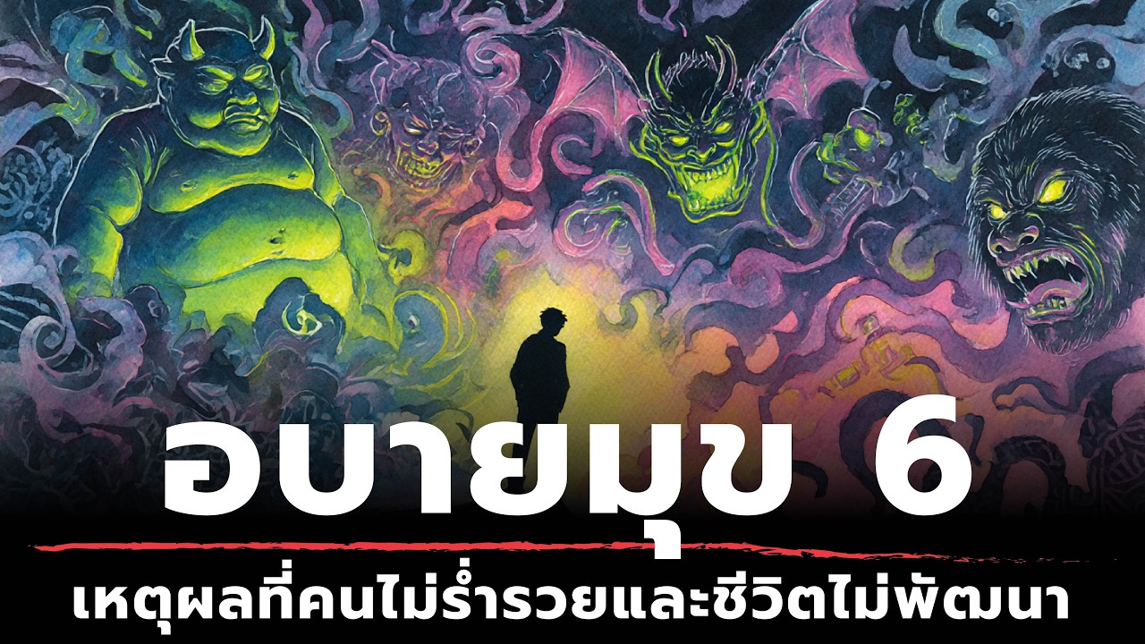 อบายมุข 6 -  เหตุผลที่คนไม่ร่ำรวยและชีวิตไม่พัฒนา | ธรรมะหักมุม | ธรรมะเดลี่
