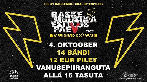 Raskemuusika Esitluspäev 5 (2025) Trailer! / Heavy Music Estonia Presentation Day Showcase trailer.