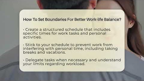 How To Set Boundaries For Better Work-life Balance? - The Personal Growth Path