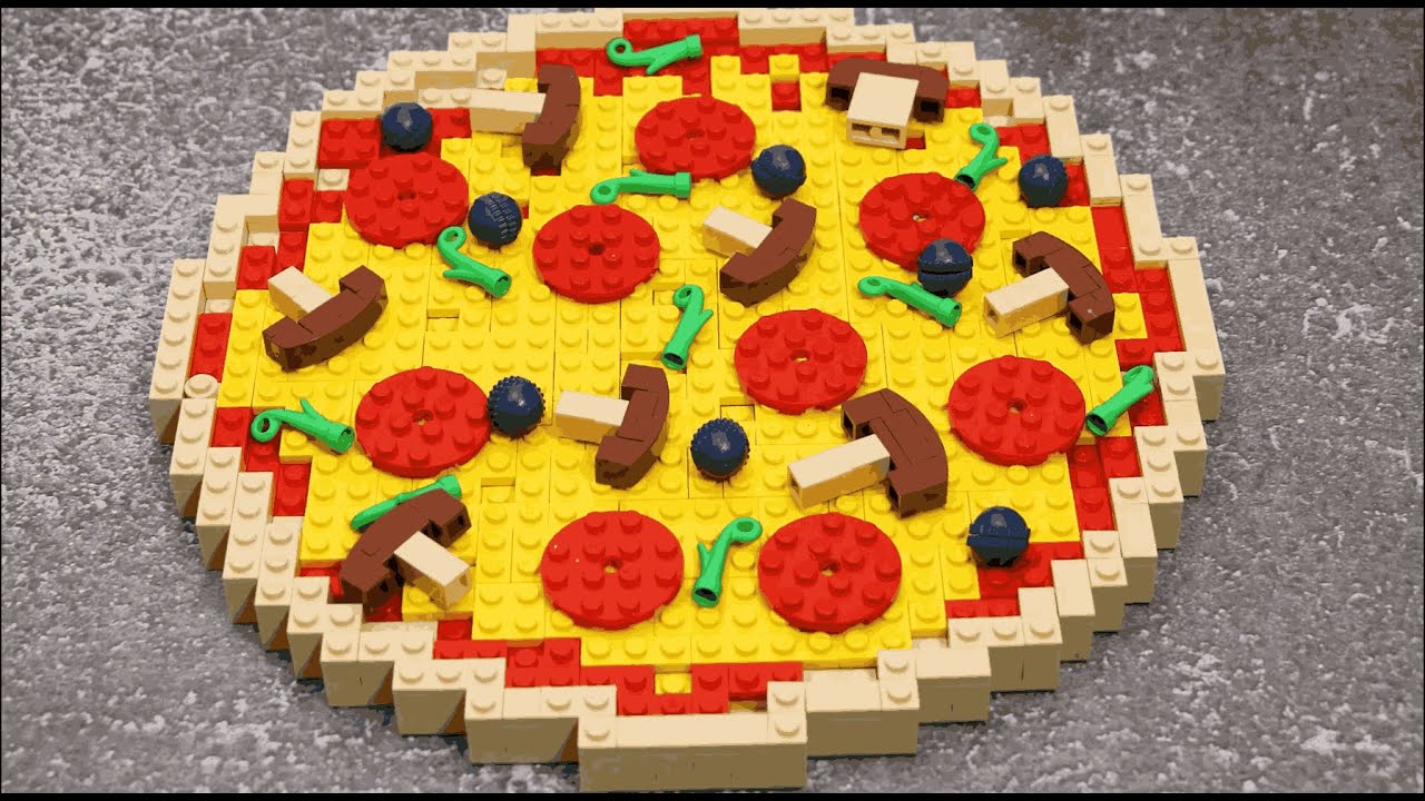 [Stop-motion animation] LEGO Ultimate Cheese and Mushroom Pizza