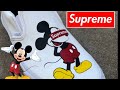 SUPREME X Mickey Mouse Vans.. MUST WATCH!!! -(Full tutorial)