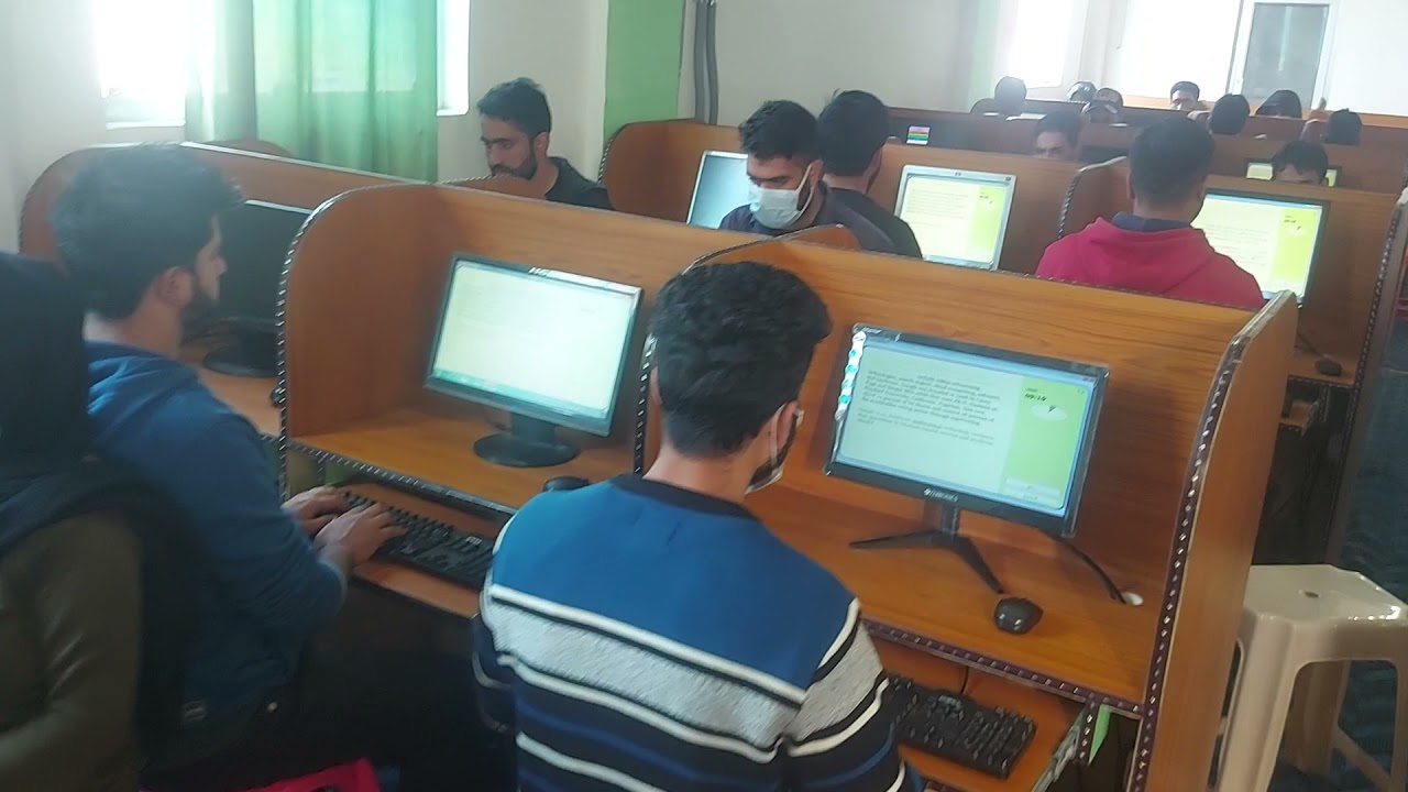 28 -10-2021. typing Test At Kashmir Valley Computers Budgam