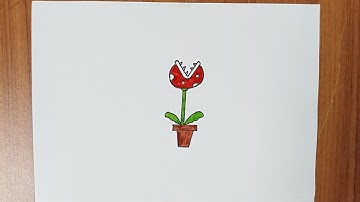 How to draw Mario piranha plant drawing | easy drawing | step by step | hz drawing |