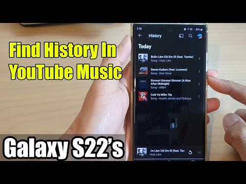 Galaxy S22's: How to Find History In YouTube Music