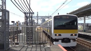 E231系500番台　中央・総武線　八ミツA504編成　各駅停車　千葉行き　阿佐ヶ谷駅到着！！