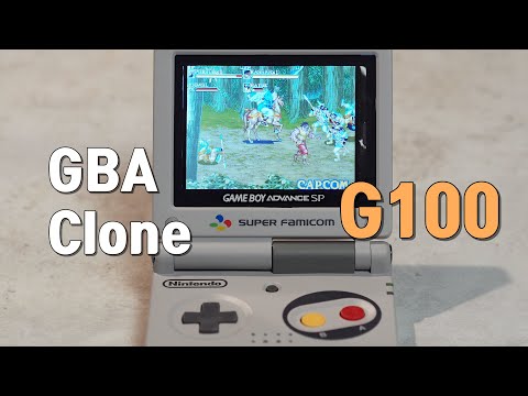 오락실 게임(CPS1)이 되는 GBA 타입 중국산 에뮬 게임기 G100. GBA clone G100 that can play the arcade game (CPS1).