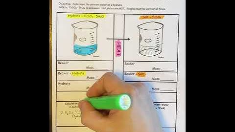 Lab: Percent Composition of a Hydrate 1