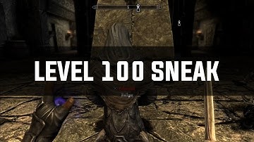 Skyrim Remastered: Fast/Easy level 100 sneak tutorial