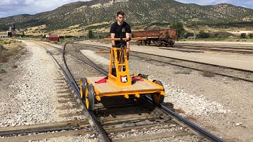 Moving Handcar Over Track Switch