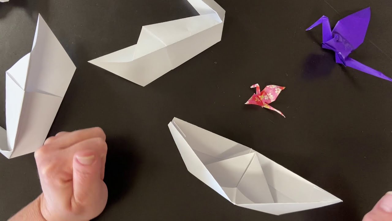 Origami hat, boat and shirt story YouTube