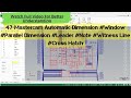 47-Mastercam Automatic Dimension #Window #Parallel #Leader #Note #Witness Line #Cross Hatch