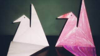 origami bird flying tutorial paper easy folding