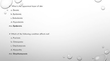 CPC Exam Practice Questions INTEGUMENTARY System