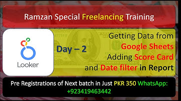 Looker Studio Training Day 2 - Importing Data from Google Sheets and Introduction to Looker