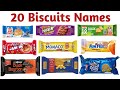 20 बिस्कुट के नाम सीखें | 20 biscuit Names in English for Kids Vocabulary Learning