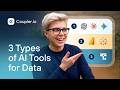 Three types of AI tools for data analysis #aidataanalytics