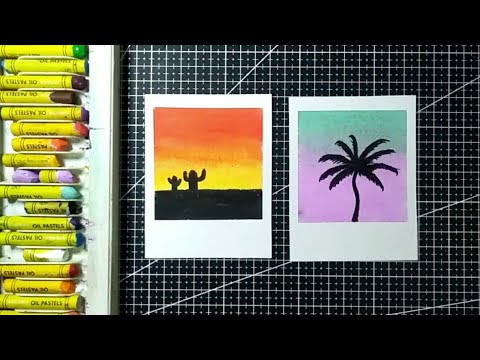 Easy Polaroid Drawing Ideas | Oil Pastel Tutorial for Beginners - YouTube